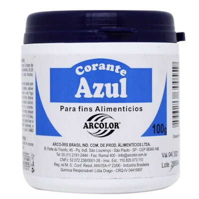 ARCOLOR CORANTE AZUL 100G