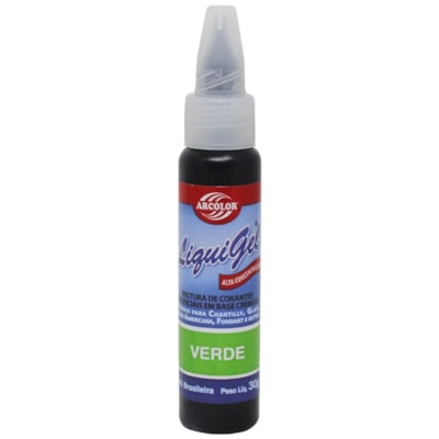 ARCOLOR CORANTE LIQUIGEL VERDE 30G