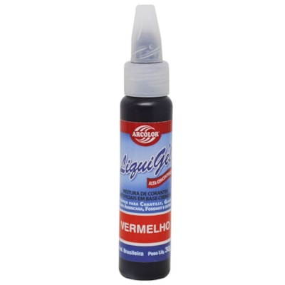 ARCOLOR CORANTE LIQUIGEL VERMELHO 30G