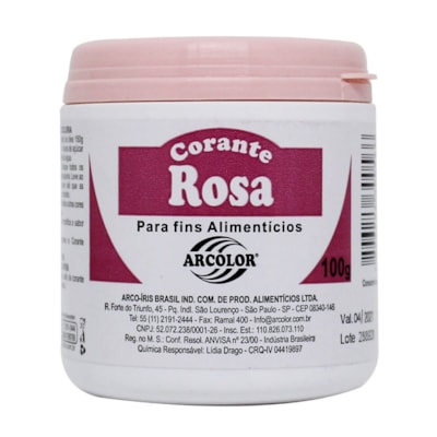 ARCOLOR CORANTE ROSA NOBRE 100G