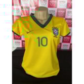 BRASIL SP CAMISA AMARELA GOLA FEM G
