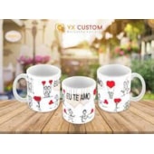 BRASIL SP CANECA PORCELANA EU TE AMO AMBOS P/DEUS CN408
