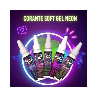 FAB CORANTE SOFTGEL LARANJA NEON 25G