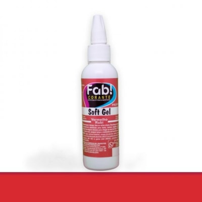 FAB CORANTE SOFTGEL VERMELHO RUBI 25G
