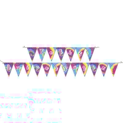 FESTCOLOR FAIXA FELIZ ANIVERSARIO TIE DYE
