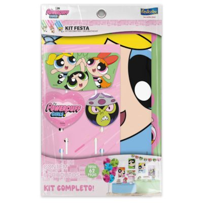 FESTCOLOR KIT FESTA MENINAS SUPER PODEROSAS