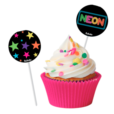 FESTCOLOR NEON BANDEIRINHA DOCINHOS