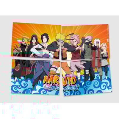 FESTCOLOR PAINEL 4 PARTES DECORATIVO NARUTO