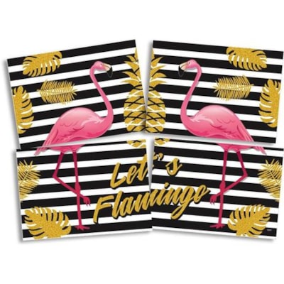 FESTCOLOR PAINEL 4 PARTES FLAMINGO