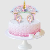 FESTCOLOR TOPPER PARA BOLO UNICORNIO C/3UND
