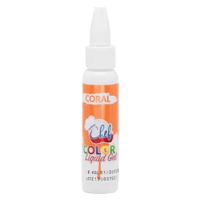 ICEBERG CHEF COLOR LIQ GEL CORAL 25G