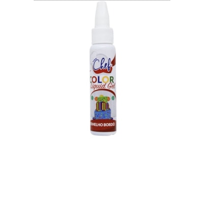 ICEBERG CHEF COLOR LIQ GEL VERMELHO BORDO 25G