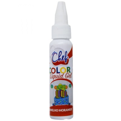 ICEBERG CHEF COLOR LIQ GEL VERMELHO MORANGO 25G