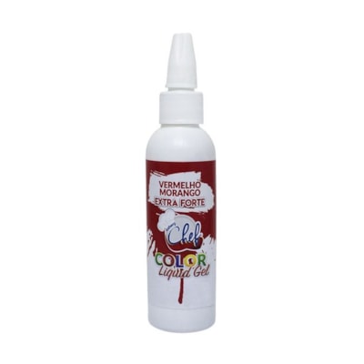 ICEBERG CHEF COLOR LIQ GEL VERMELHO MORANGO EXTRA FORTE 60G