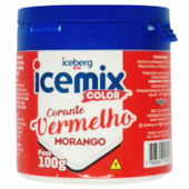 ICEBERG ICEMIX CORANTE PO VERMELHO MORANGO 100G