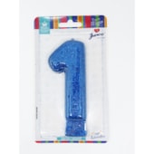 JUNCO VELA ANIV LIVE COLORS C/GLITER N.1 AZUL