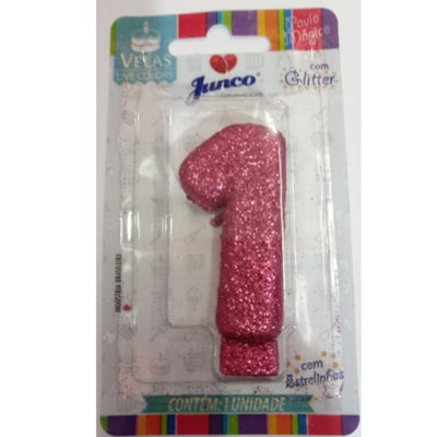 JUNCO VELA ANIV LIVE COLORS C/GLITER N.1 PINK