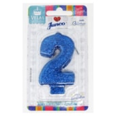 JUNCO VELA ANIV LIVE COLORS C/GLITER N.2 AZUL
