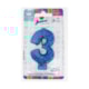 JUNCO VELA ANIV LIVE COLORS C/GLITER N.3 AZUL