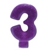 JUNCO VELA ANIV LIVE COLORS C/GLITER N.3 LILAS