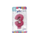 JUNCO VELA ANIV LIVE COLORS C/GLITER N.3 PINK