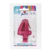 JUNCO VELA ANIV LIVE COLORS C/GLITER N.4 PINK