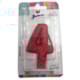 JUNCO VELA ANIV LIVE COLORS C/GLITER N.4 VERMELHO