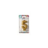 JUNCO VELA ANIV LIVE COLORS C/GLITER N.5 OURO