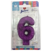 JUNCO VELA ANIV LIVE COLORS C/GLITER N.6 LILAS