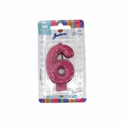JUNCO VELA ANIV LIVE COLORS C/GLITER N.6 PINK
