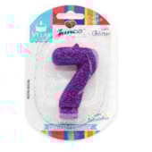 JUNCO VELA ANIV LIVE COLORS C/GLITER N.7 LILAS