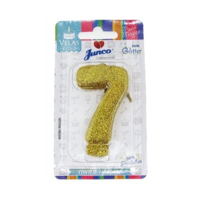 JUNCO VELA ANIV LIVE COLORS C/GLITER N.7 OURO