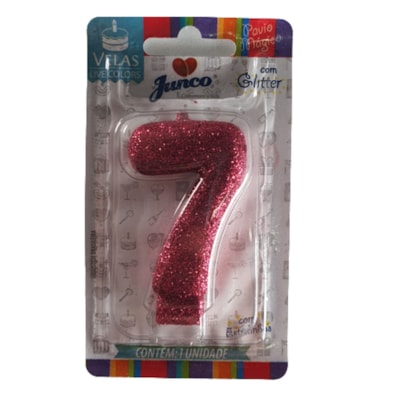 JUNCO VELA ANIV LIVE COLORS C/GLITER N.7 PINK