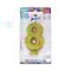 JUNCO VELA ANIV LIVE COLORS C/GLITER N.8 OURO