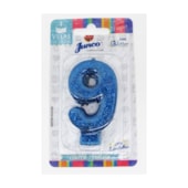 JUNCO VELA ANIV LIVE COLORS C/GLITER N.9 AZUL