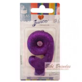JUNCO VELA ANIV LIVE COLORS C/GLITER N.9 LILAS
