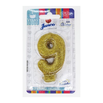 JUNCO VELA ANIV LIVE COLORS C/GLITER N.9 OURO