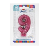 JUNCO VELA ANIV LIVE COLORS C/GLITER N.9 PINK