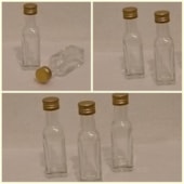 MIRANDINHA GARRAFA WHISKY TAMPA DOURADA 60ML