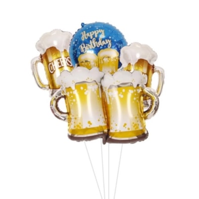 PONTO DAS FESTAS BALAO MET KIT BEER C/5UN