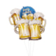 PONTO DAS FESTAS BALAO MET KIT BEER C/5UN