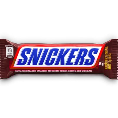 SNICKERS CHOC BARRA 45G