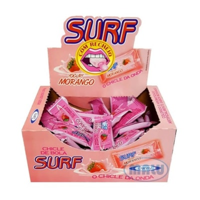 SURF CHICLE BOLA YOGURT MORANGO 160G
